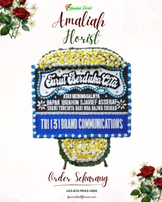 Papan Bunga Duka di Medan Maimun