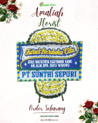 Papan Bunga Duka di Medan Maimun